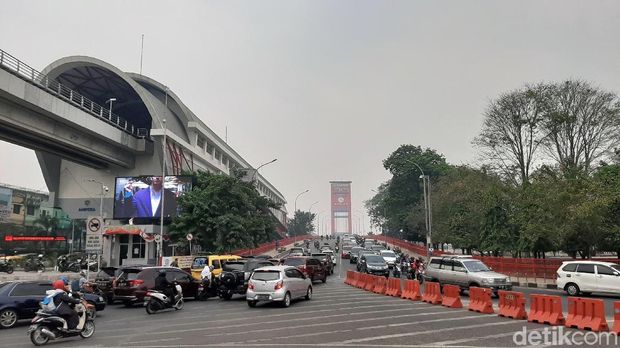 Kabut Asap Selimuti Palembang