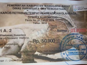 Rincian Tiket Masuk ke Pulau Komodo Saat Ini