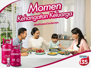 Pinky Menggemaskan, Tabung Gas Ini Jadi Teman Ibu yang Hobi Masak