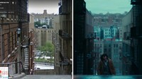 Tangga Joker benar ada di Anderson Ave & W 167th St, The Bronx, New York. Untuk informasi, tangga curam memang banyak dijumpai di kawasan The Bronx yang memiliki kontur tanah curam (Google Street View/Warner Bros)