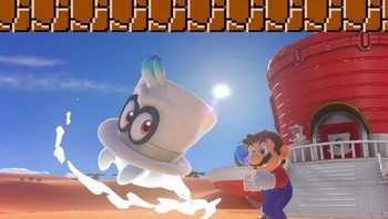 Super Mario Bros. (1985) vs Super Mario Odyssey (2017). Foto: pocket-lint