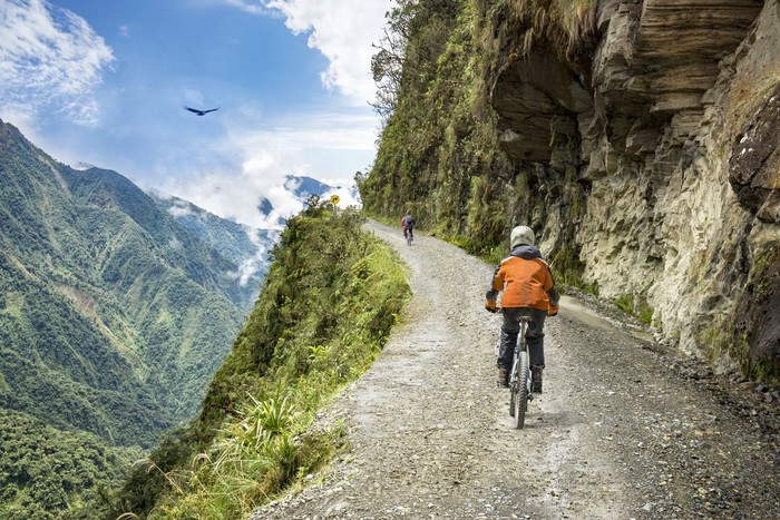 The Death Road - the most dangerous road in the world, North Yungas, Bolivia.