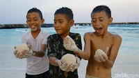 Begini potret cerianya sejumlah anak-anak di Pulau Miangas, Kabupaten Talaud, Sulawesi Utara.