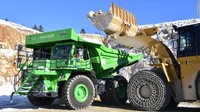 Ini dia tampang anyar si monster tambang alias dump truck bertenaga listrik.