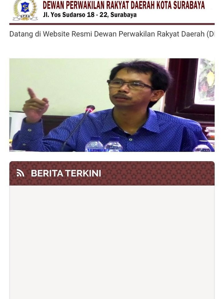 Website DPRD Surabaya Lama Tak Aktif, Dewan Ingin Hidupkan Kembali Website DPRD Surabaya Lama Tak Aktif, Dewan Ingin Hidupkan Kembali