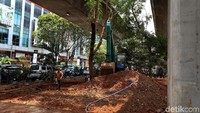 Penataan jini dilakukan untuk memberikan kenyamanan bagi warga yang melintasi jalan tersebut.