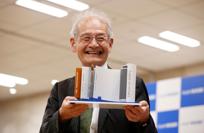 Akira Yoshino, salah satu penerima Nobel Kimia 2019. Foto: Reuters Akira Yoshino, salah satu penerima Nobel Kimia 2019. Foto: Reuters