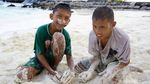 Potret Anak-anak Miangas yang Ceria dan Bersemangat