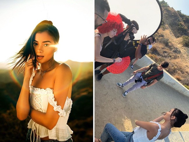 Siapa sangka untuk membuat foto yang sekilas tampak sederhana ini Chris membutuhkan bantuan dari banyak orang. Foto behind the scene yang diperlihatkannya menampilkan setidaknya ada dua orang yang membantunya untuk mendapatkan efek dramatis di foto. Foto: Instagram @cnhphotography