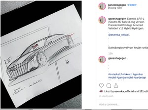 Kalau Desain Mobil Presiden Merek Esemka Kayak Gini Keren Nggak?