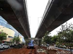 Pedestrian di Kolong JLNT Casablanca Mulai Ditata