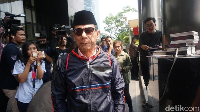 Rizal Djalil usai jalani pemeriksaan (Ibnu-detikcom)