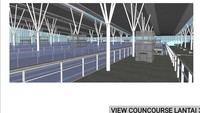 Nantinya Stasiun Manggarai akan menjadi tiga tingkat. Ini adalah gambaran lantai tiga. Pool/Kementerian Perhubungan.