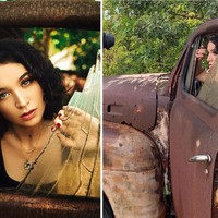 Netizen dibuat takjub oleh Chris Hernandez akan foto ini. Foto yang sebenarnya diambil di mobil tua yang sudah karatan ini bisa terlihat sangat indah berkat hasil karya Chris. Foto: Instagram @cnhphotography