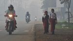 Potret Kabut Asap Karhutla Masih Selimuti Jambi