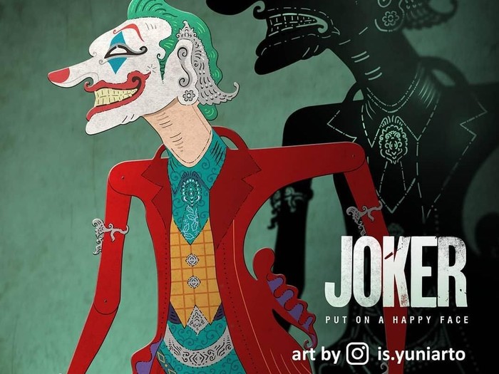 Joker Makin Hits Kini Ada Versi Wayang Ciptaan Seniman Indonesia