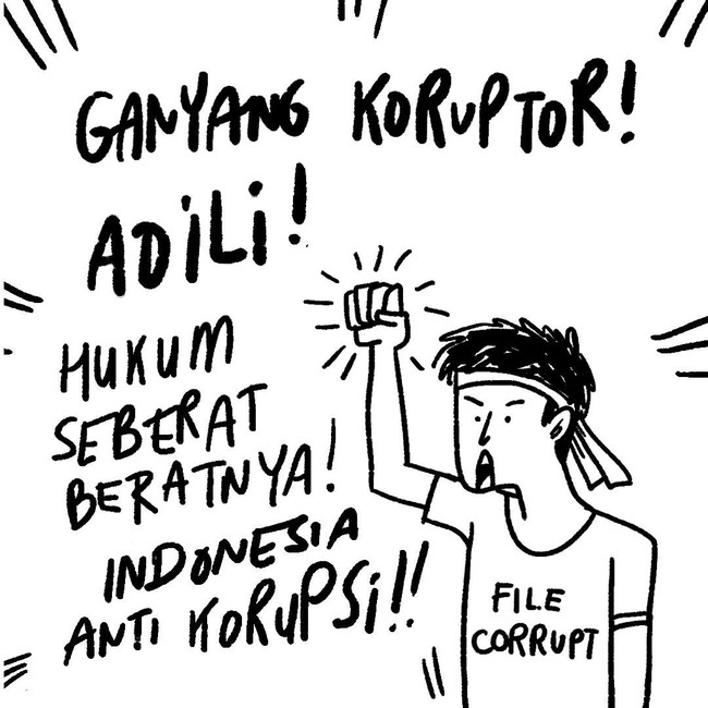Sentilan Antikorupsi ala Komikrukii