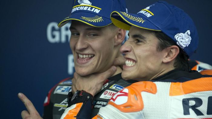 Marc Marquez memprediksi Fabio Quartararo akan jadi salah satu kandidat juara dunia MotoGP Musim depan (Foto: JORGE GUERRERO / AFP) Marc Marquez memprediksi Fabio Quartararo akan jadi salah satu kandidat juara dunia MotoGP Musim depan (Foto: JORGE GUERRERO / AFP)