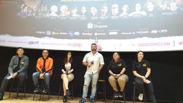 Jumpa pers Indonesia Comic Con 2019.