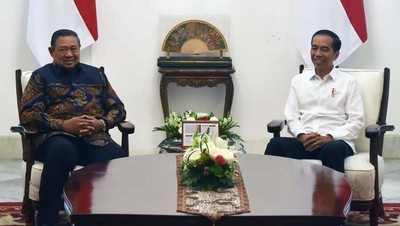 Jokowi-SBY Bahas Politik hingga Ekonomi di Istana