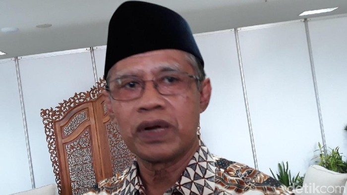 Ketua Umum Pimpinan Pusat (PP) Muhammadiyah, Haedar Nashir di di Universitas Aisyiyah (Unisa) Yogyakarta, (10/10/2019).