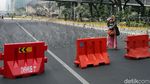 Ada Demo Buruh, Jalan Menuju Istana Ditutup Kawat Berduri