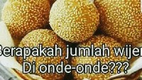 Saking banyaknya biji wijen pada onde-onde, sampai bisa dibuat untuk test mata. Katanya kalau gak bisa menghitung berarti kamu alami kerusakan mata. Foto: Istimewa
