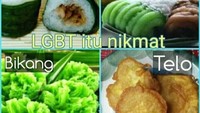 LGBT! eitss Itu singkatan dari Lemper Gethuk Bikang Telo. Foto: Istimewa