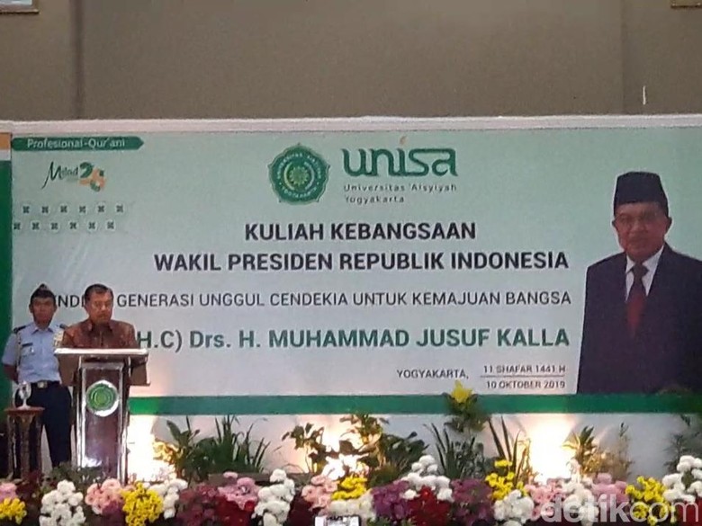 Isi Kuliah Unisa Yogya, JK Berikan Tips Agar Indonesia Segera Maju Isi Kuliah Unisa Yogya, JK Berikan Tips Agar Indonesia Segera Maju