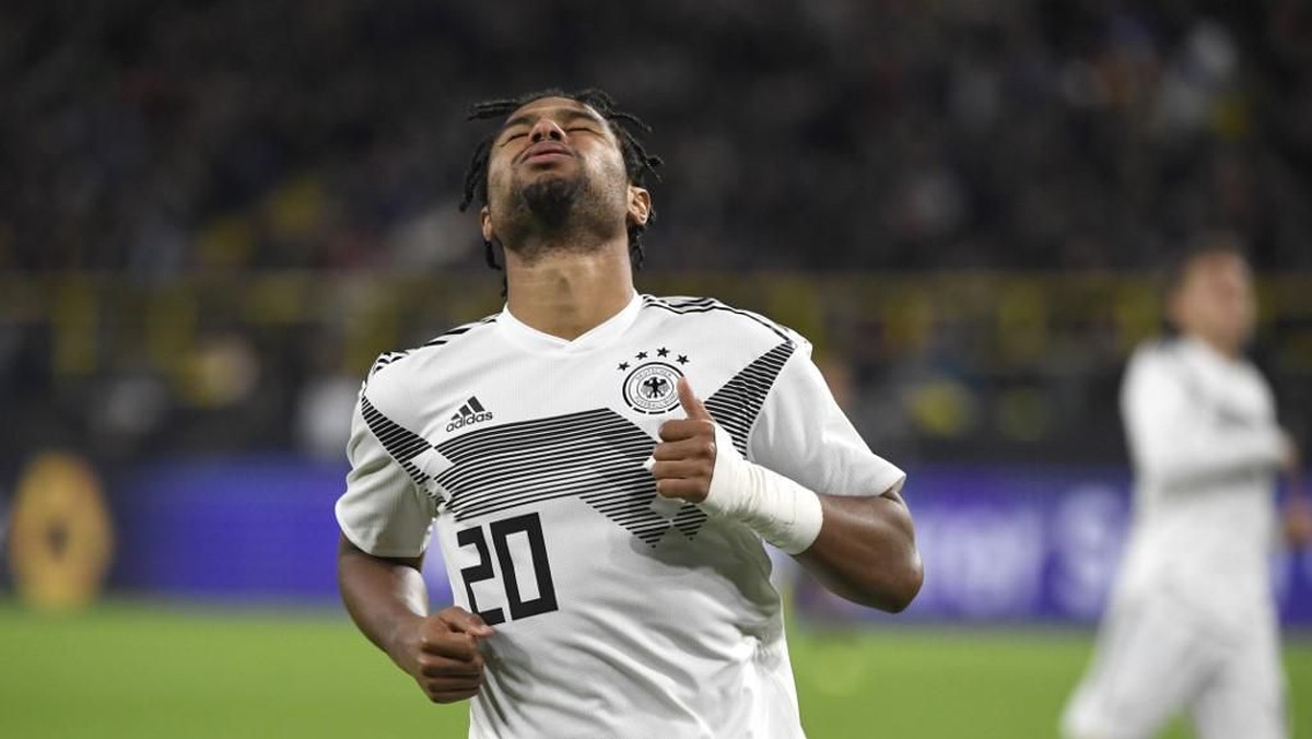 Serge Gnabry tengah tampil tajam di Timnas Jerman dan Bayern Munich (Ina FASSBENDER / AFP)