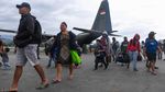 Potret Para Pengungsi dari Jayapura Kembali ke Wamena