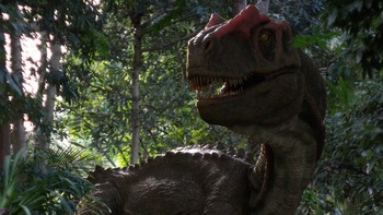 Allosaurus: Allosaurus adalah salah satu dinosaurus paling berbahaya di zaman Jurassic. Ahli paleontologi telah menemukan fosil beberapa spesies dinosaurus lain, misalnya Stegosaurus, yang ada pertanda digigit oleh Allosaurus. Foto: Dinosaur World