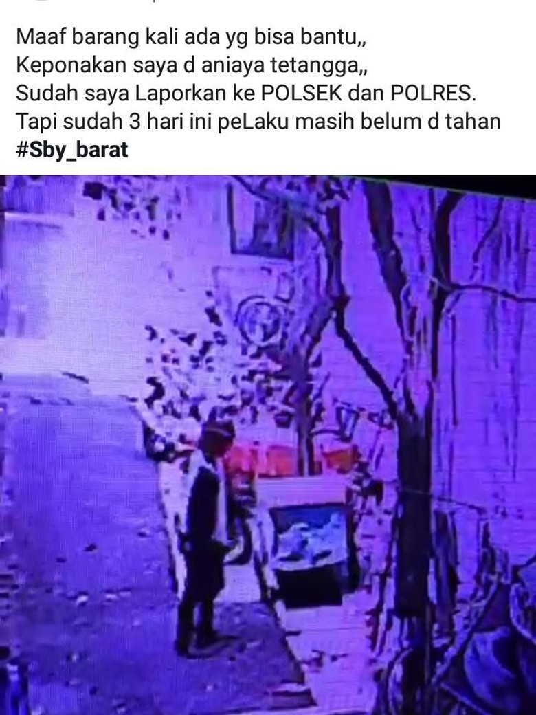 Viral Video Seorang Anak di Surabaya Dianiaya Tetangga