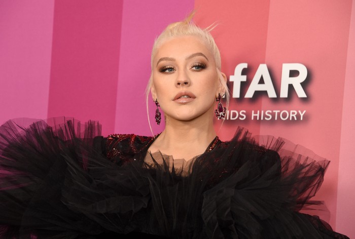 Christina Aguilera LOS ANGELES, CALIFORNIA - OCTOBER 10: Christina Aguilera attends the 2019 amfAR Gala Los Angeles at Milk Studios on October 10, 2019 in Los Angeles, California. (Photo by Gregg DeGuire/Getty Images)
