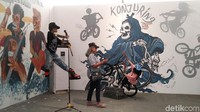 Selain tradisi pemakaman unik dan mumi Indonesia, traveler juga bisa menjumpai spot foto bertema dunia lain di akhir venue. Untuk informasi, venue ini buka dari pagi pukul 09.00 hingga 20.00 WIB (Randy/detikcom)  