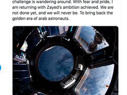 Momen Kembalinya Astronot Arab Usai Lihat Bumi Bulat