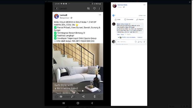 Anggota DPR F-PDIP Nyoman Parta memprotes soal iklan perumahan dan vila yang menawarkan fasilitas pantai pribadi 1 km