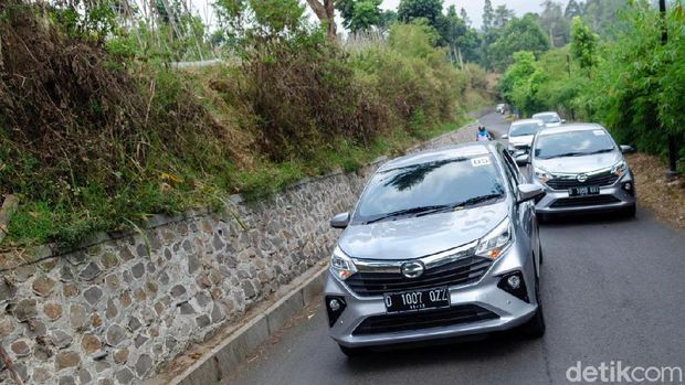 Test Drive Daihatsu Sigra di Bandung, Jawa Barat, Kamis (10/10/2019).
