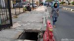 Awas, Lubang Mengintai Pejalan Kaki di Margonda