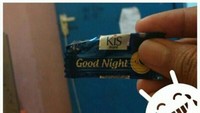 Buat para jomblo, coba beli permen ini yang banyak. Ada ucapan selamat malam yang bikin senyum-senyum sendiri jelang tidur. Foto: istimewa