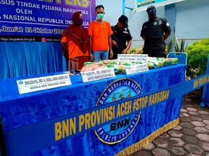 Simpan 20 Kg Sabu di Rumah, Sipir dan Istri di Aceh Dibekuk
