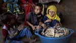 Potret Miris Anak-anak di Yaman yang Kelaparan dan Kekurangan Makanan