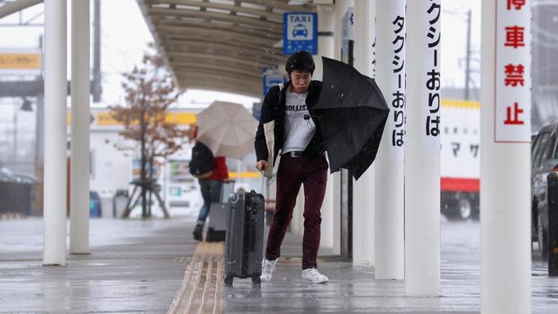 Update 'Topan Super' Jepang, Hujan Lebat di Sejumlah Wilayah