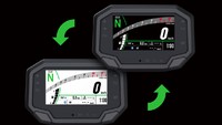 Sebut saja seperti penyelipan high tech dash (indikator yang modern), serta dilengkapi Bluetooth. Disebutkan motor ini akan memiliki monitor 10,9 cm full-clour TFT Dash yang mampu terkoneksi dengan smartphone dan GPS. Foto: Kawasaki