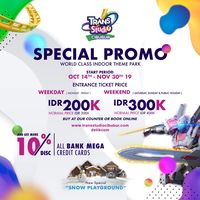 Main Lempar Salju di Trans Studio Cibubur Ada Promo Rp 100 Ribu 