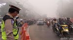 Jembatan Ampera Hilang Tertutup Kabut Asap