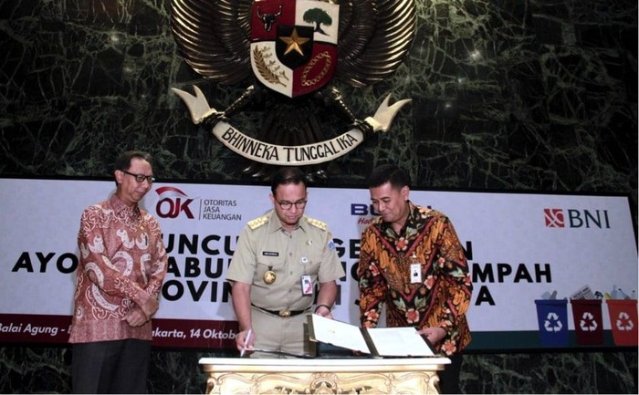 BNI, OJK dan Pemprov DKI Perluas Program Menabung dengan Sampah