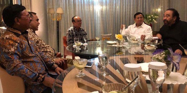 Menu Pilihan Surya Paloh Saat Menjamu Prabowo dan Anies Baswedan