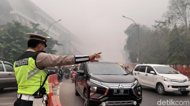 Kabut Asap Selimuti Palembang
