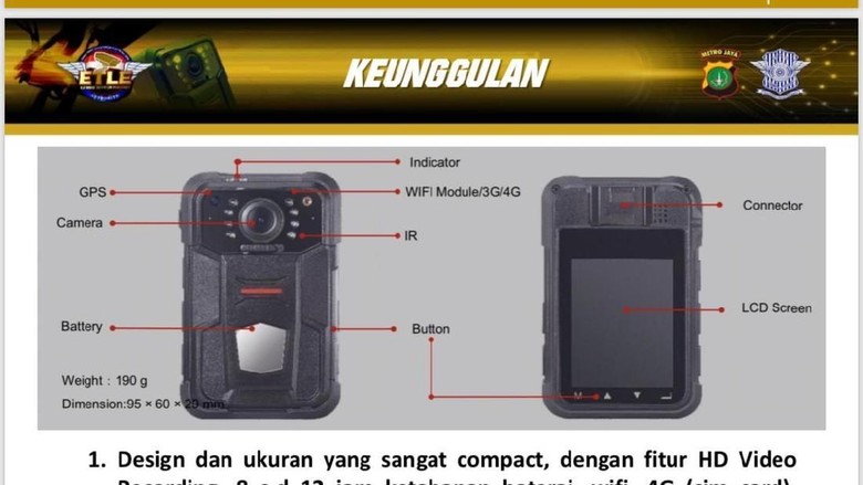 Cegah Pungli, Polisi Lalu Lintas Kini Dilengkapi Bodycam di Seragam Cegah Pungli, Polisi Lalu Lintas Kini Dilengkapi Bodycam di Seragam